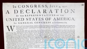 Rare copy of the US Declaration of Independence to be displayed in London