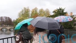 Storm Benjamin moves away from UK but wind and downpours set to continue