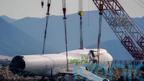 Main wreckage recovered from sea after cargo plane crash