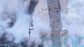 Part of medieval tower in central Rome collapses during renovation work