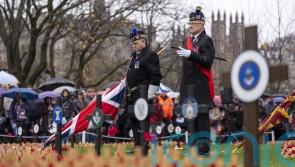 Hundreds gather to mark Armistice Day in Edinburgh’s Garden of Remembrance