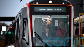 King drives tram-train as part of his birthday celebrations