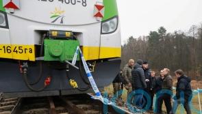 Blast on section of rail line used for deliveries to Ukraine ‘act of sabotage’