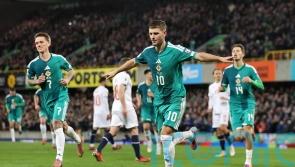 Jamie Donley scores his first Northern Ireland goal to seal win over Luxembourg