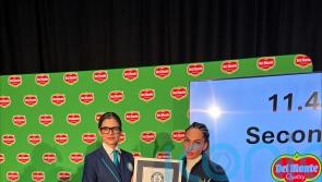 A cut above: Factory worker breaks world record to peel and slice a pineapple