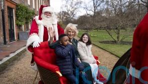 Camilla joins youngsters in Queen Victoria&rsquo;s former sled at Clarence House party