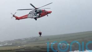 Fourteen people winched to safety from fishing vessel off Kerry coast