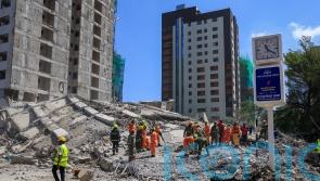 Four trapped after building collapses in Kenyan capital