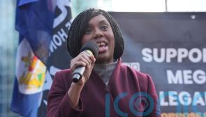 Kemi Badenoch joins protesters calling for Government to stop China mega-embassy