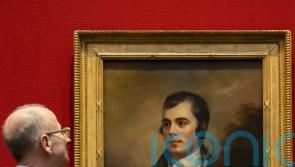 Long-lost portrait of Scotland&rsquo;s national bard on public display for first time