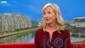 Weather presenter Carol Kirkwood fights back tears after BBC announcement