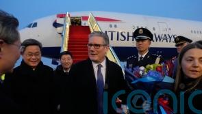 Sir Keir Starmer arrives in China in first visit by British PM since 2018