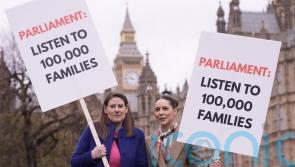 Louise Thompson leads protest calling for improved maternity care