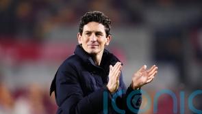 Brentford boss Keith Andrews visits Macclesfield dressing room after FA Cup win