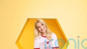 Holly Willoughby, Kate Winslet and Alex Hassell model new Red Nose Day t-shirts