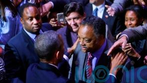 Obamas hail &lsquo;true giant&rsquo; as they credit Jesse Jackson for their success