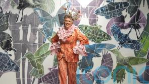 Dame Prue Leith surprised by birthday celebrations on London Fashion Week runway