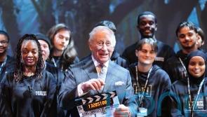 Protesters&rsquo; chants drowned out as King receives Bollywood welcome at family hub