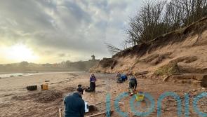 2,000-year-old footprints discovered on beach after storms