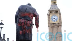 Man to face court on Monday after Churchill statue defaced with graffiti