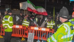 Vigil held for Iran&rsquo;s Khamenei as counter-protesters gather nearby