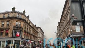 Travel disruption to continue after huge fire near Glasgow Central station