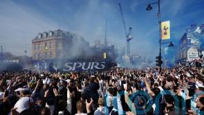 Tottenham fans flood streets to welcome team bus ahead of crunch Forest clash