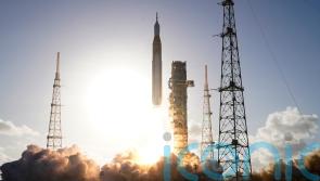 Lift-off for first manned Moon mission in more than 50 years