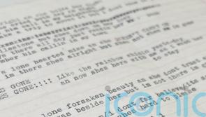 Bob Dylan draft lyrics found inside book expected to sell for up to &pound;40,000