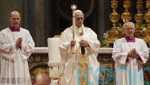 Pope calls for harmony and peace as he delivers Easter vigil message