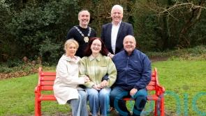Red bench unveiled in park in tribute to young woman living with heart condition