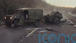 Motorist handed one-year ban after military vehicle sent flying into the air