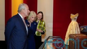 Charles sees late Queen&rsquo;s quirky outfits at Buckingham Palace exhibition