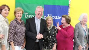 Presentation of Crozier to Bishop Dempsey during Cemetery Sunday Mass near Naas, Kildare