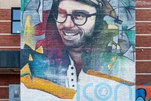 Mural created to honour artist Joseph Loughborough after death aged 44