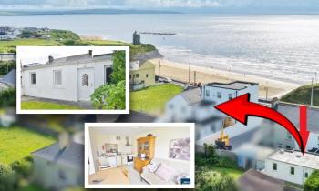 PICTURES: Irish seaside charm just steps from the beach as chalet goes to auction for €135k