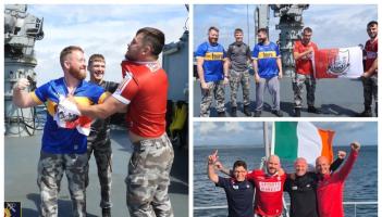 'One crew, two counties': Irish Navy sailors 'get to grips' ahead of All-Ireland final