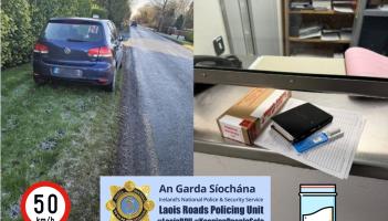 'Cocaine doesn&rsquo;t make you a better driver,' Laois Garda&iacute; issue warning amid daily arrests in 2026
