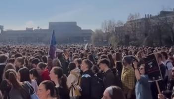 Thousands show up to protest at UCD after rape victim forced to stop studying