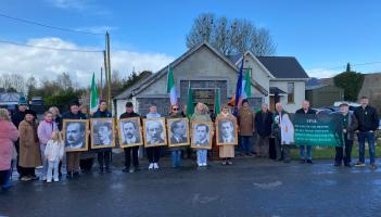 PICTURES: Laois republican TD Brian Stanley and supporters hold Easter 1916 commemoration