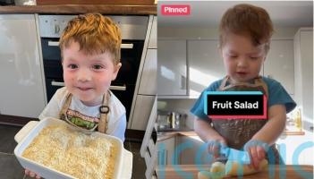 Three-year-old&rsquo;s TikTok cooking tutorials watched by millions as passion for food and &lsquo;making people smile&rsquo; goes viral
