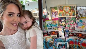 ‘My daughter spent her first Christmas having chemotherapy – now I raise money to buy gifts for children in hospital’