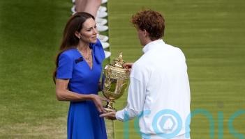Kate presents Wimbledon men’s trophy on Centre Court