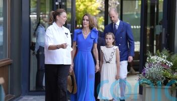 William and Kate arrive at Wimbledon with George and Charlotte