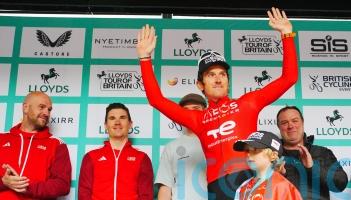 Geraint Thomas fights back tears as he ends his cycling career in Cardiff