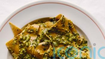Padella’s stracci with pistachio, mint and basil pesto recipe