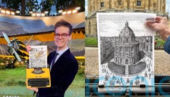 Artist who inks architecture and portraits on typewriter collabs with Robbie Williams and Mission: Impossible franchise