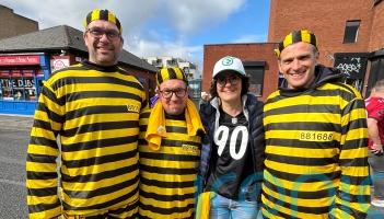 Dublin turns purple, gold and black as NFL makes historic debut in Ireland