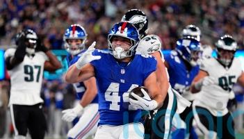 Cam Skattebo scores three touchdowns as New York Giants stun champions
