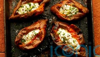 How to make Gaucho’s baked sweet potatoes with goat’s cheese and crème fraîche